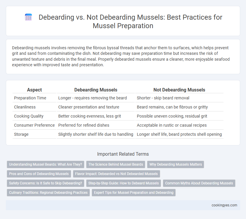Debearding vs. Not Debearding Mussels: Best Practices for Mussel Preparation