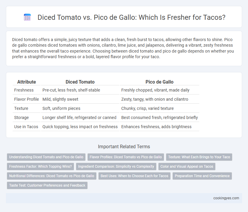 Diced Tomato vs. Pico de Gallo: Which Is Fresher for Tacos?