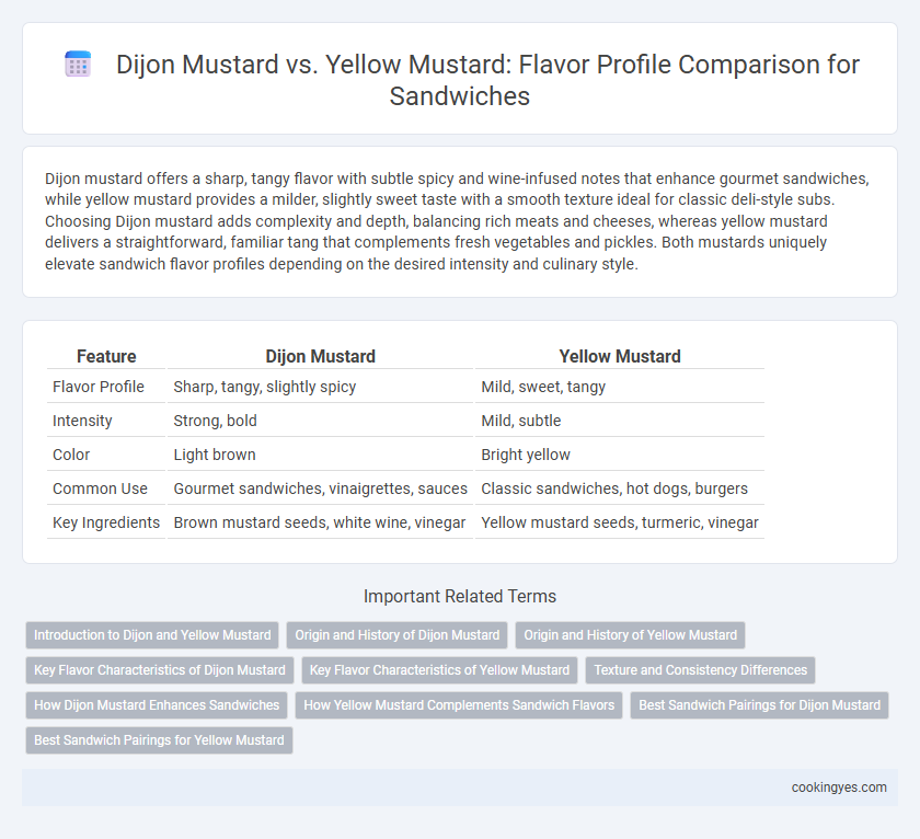 Dijon Mustard vs. Yellow Mustard: Flavor Profile Comparison for Sandwiches