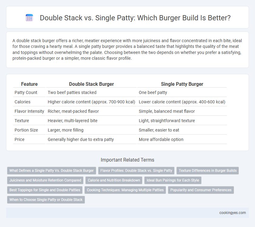 Double Stack vs. Single Patty: Which Burger Build Is Better?