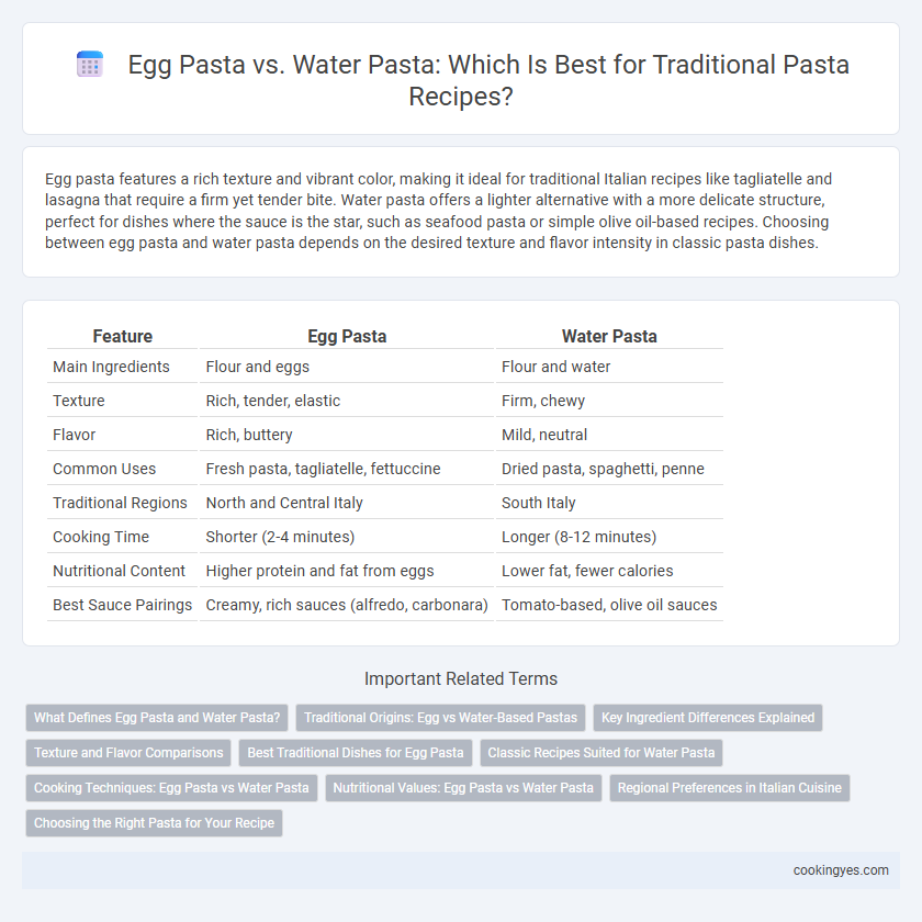 Egg Pasta vs. Water Pasta: Which Is Best for Traditional Pasta Recipes?