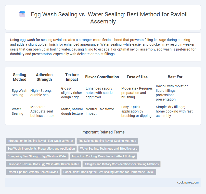 Egg Wash Sealing vs. Water Sealing: Best Method for Ravioli Assembly