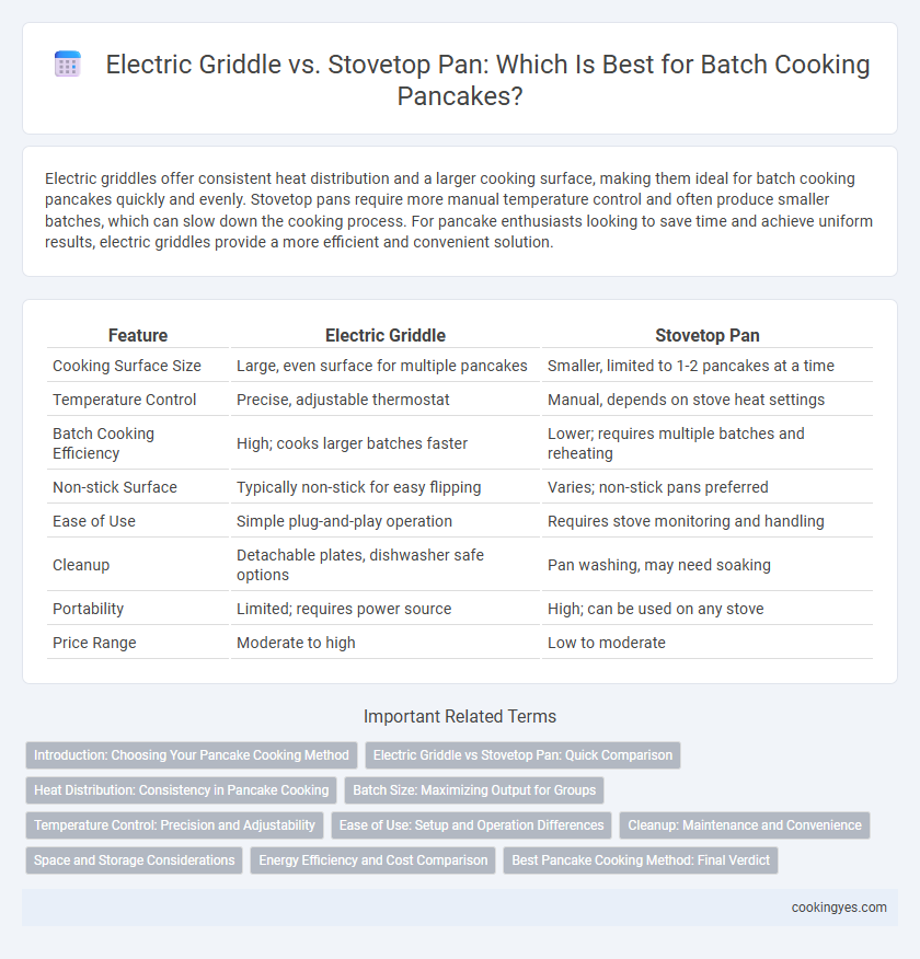 Electric Griddle vs. Stovetop Pan: Which Is Best for Batch Cooking Pancakes?