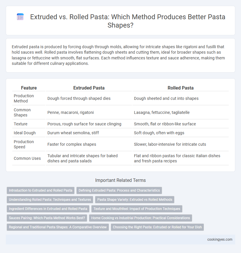 Extruded vs. Rolled Pasta: Which Method Produces Better Pasta Shapes?