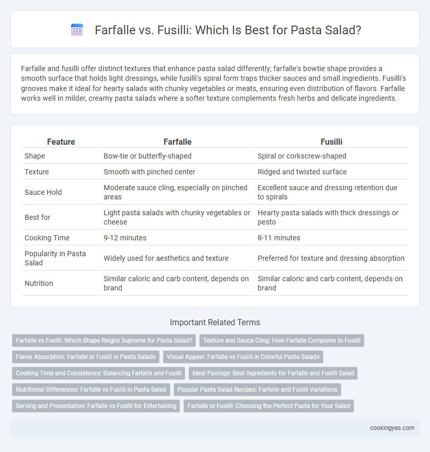 Farfalle vs. Fusilli: Which Is Best for Pasta Salad?