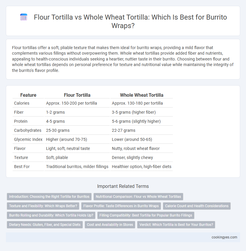 Flour Tortilla vs Whole Wheat Tortilla: Which Is Best for Burrito Wraps?