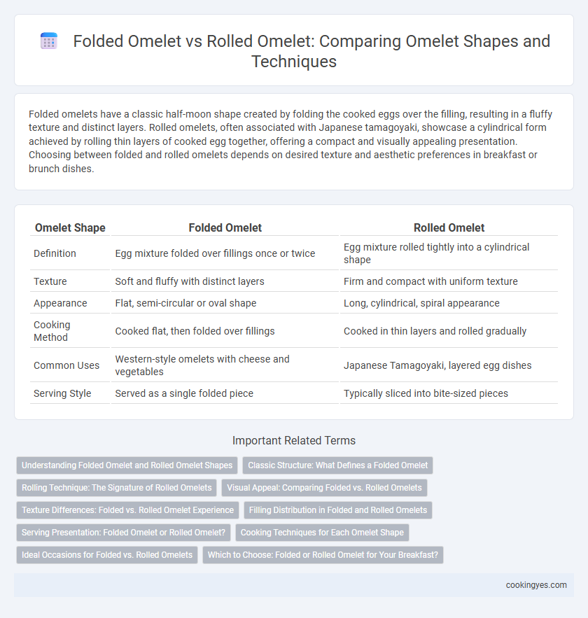 Folded Omelet vs Rolled Omelet: Comparing Omelet Shapes and Techniques