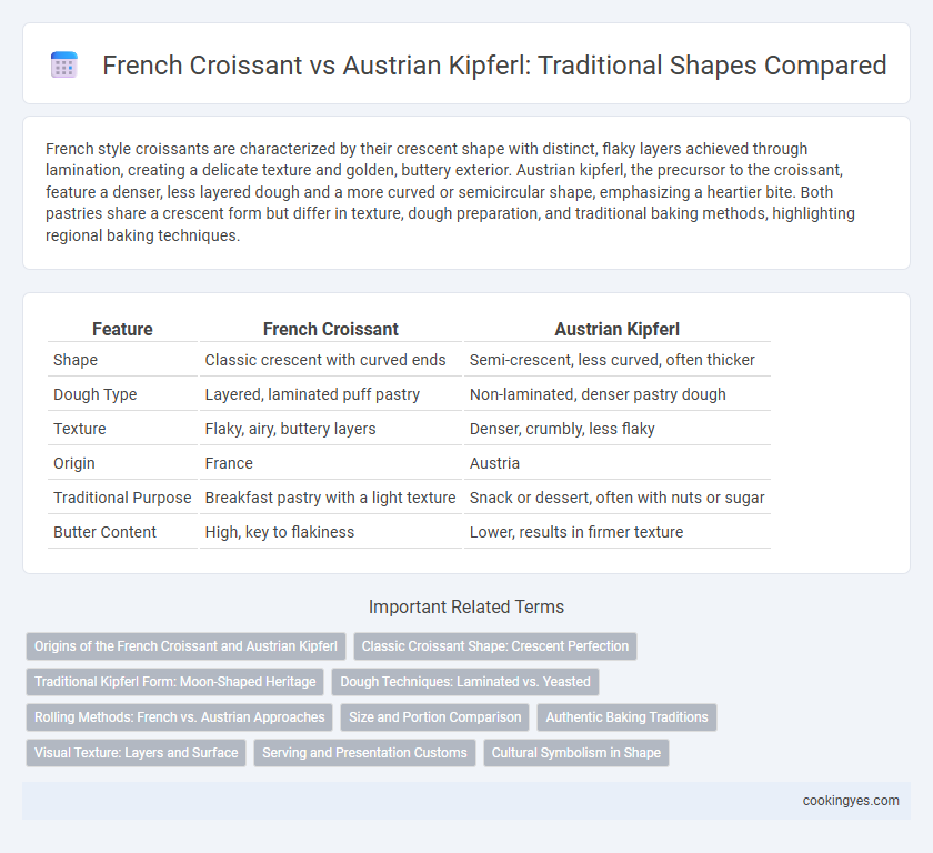 French Croissant vs Austrian Kipferl: Traditional Shapes Compared