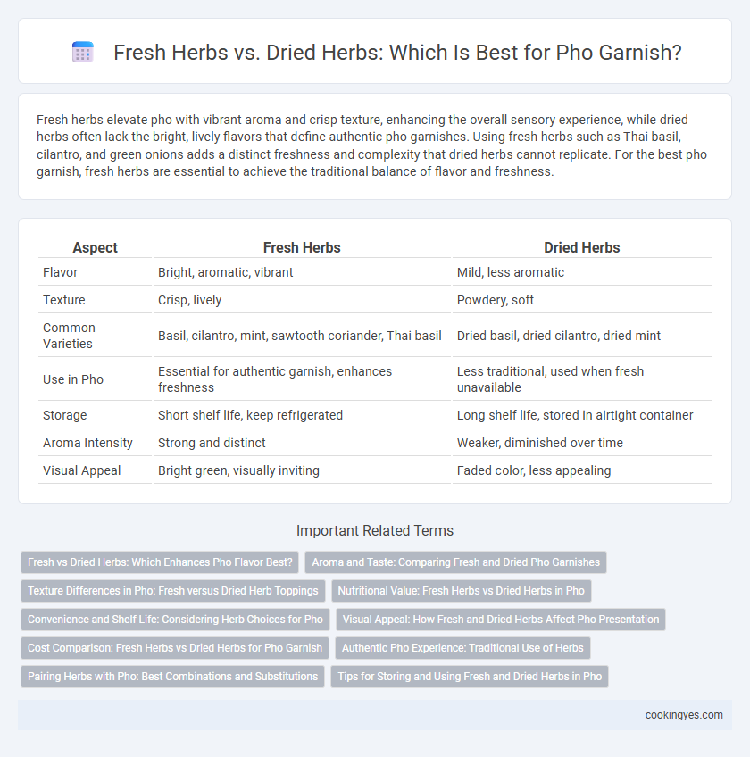 Fresh Herbs vs. Dried Herbs: Which Is Best for Pho Garnish?