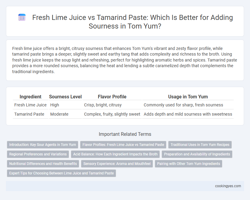 Fresh Lime Juice vs Tamarind Paste: Which Is Better for Adding Sourness in Tom Yum?