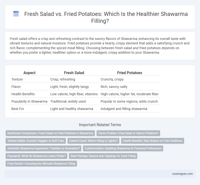 Fresh Salad vs. Fried Potatoes: Which Is the Healthier Shawarma Filling?