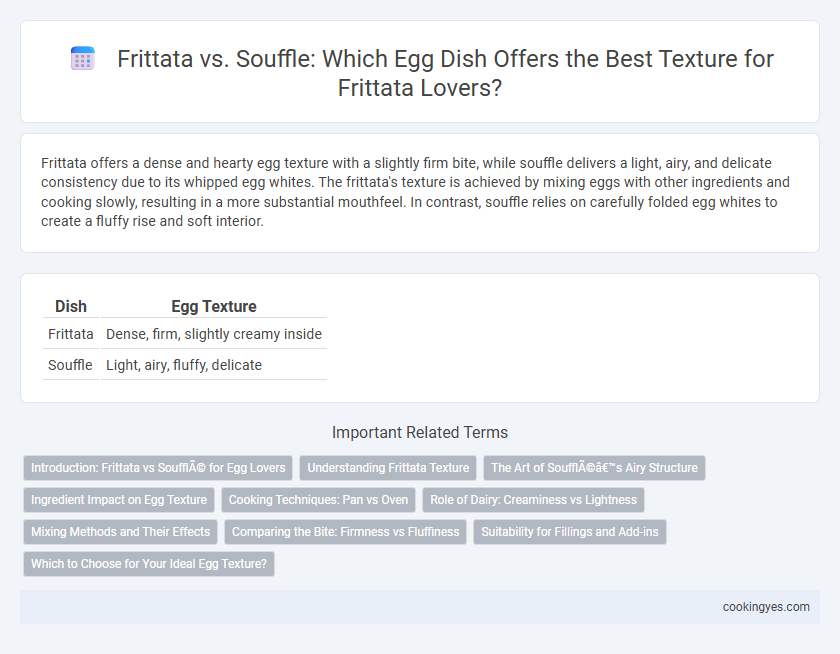 Frittata vs. Souffle: Which Egg Dish Offers the Best Texture for Frittata Lovers?