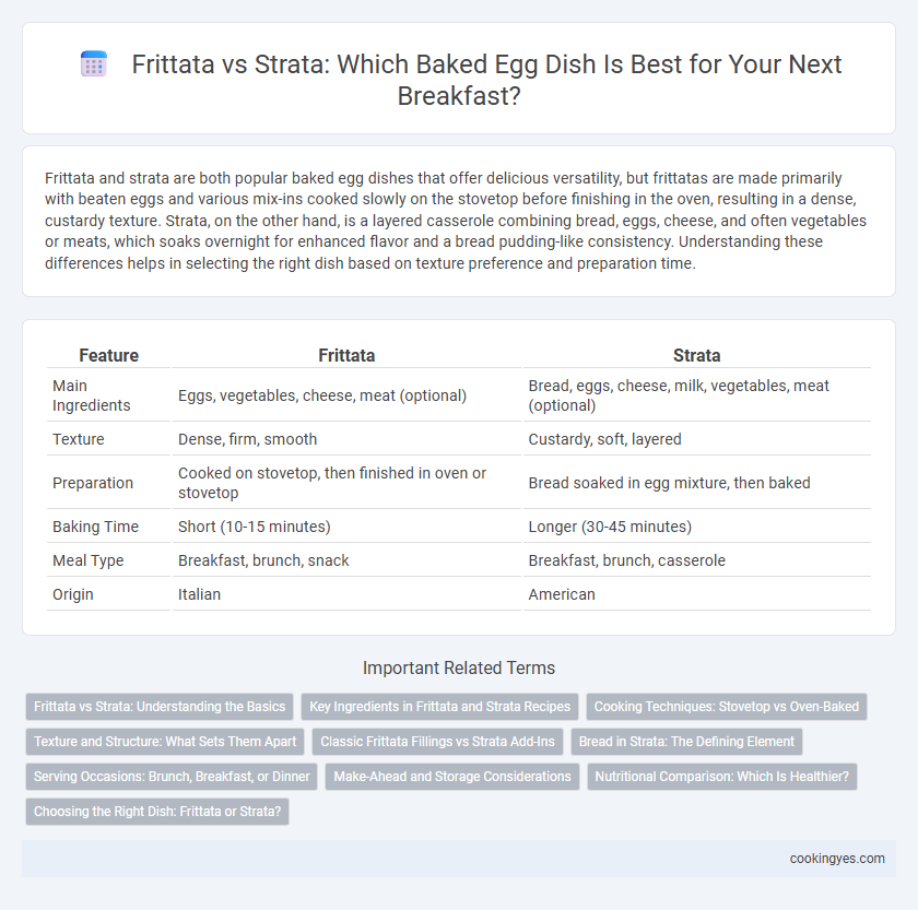 Frittata vs Strata: Which Baked Egg Dish Is Best for Your Next Breakfast?