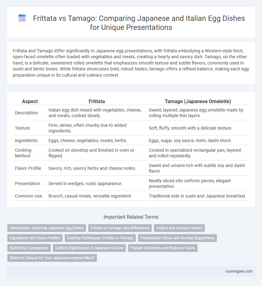 Frittata vs Tamago: Comparing Japanese and Italian Egg Dishes for Unique Presentations
