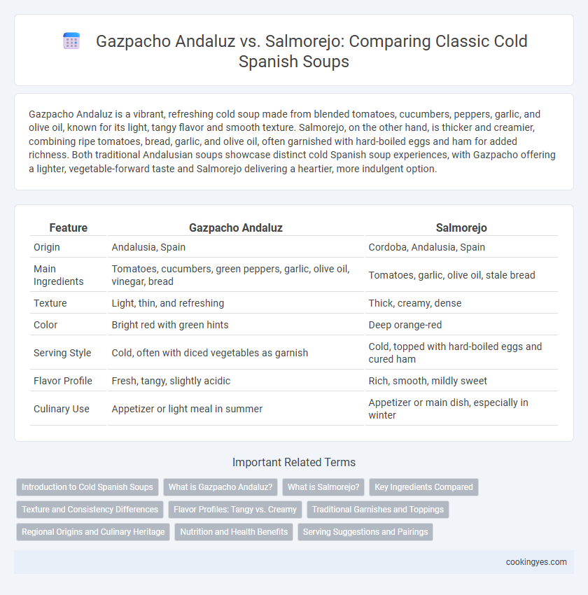 Gazpacho Andaluz vs. Salmorejo: Comparing Classic Cold Spanish Soups