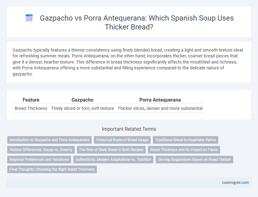 Gazpacho vs Porra Antequerana: Which Spanish Soup Uses Thicker Bread?
