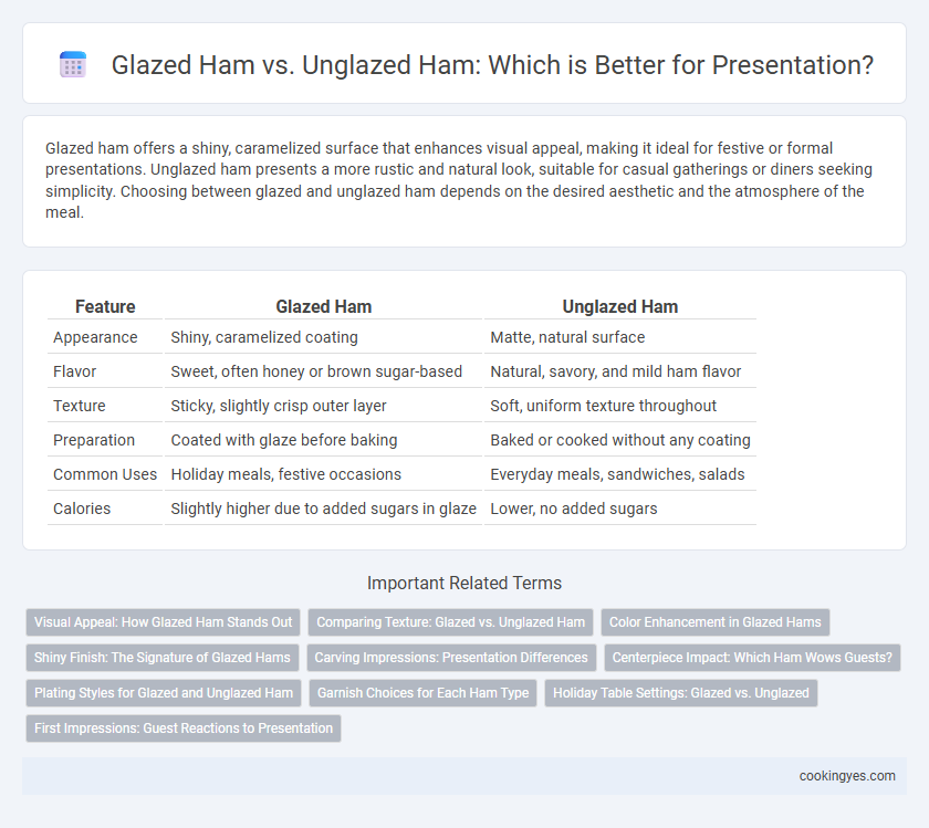 Glazed Ham vs. Unglazed Ham: Which is Better for Presentation?