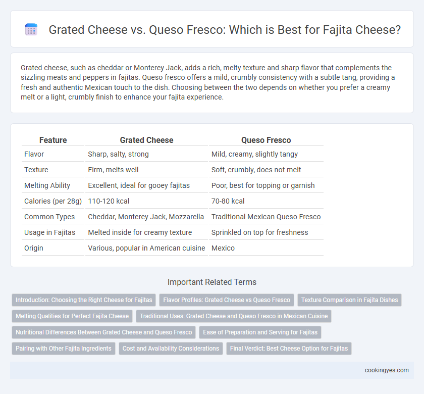 Grated Cheese vs. Queso Fresco: Which is Best for Fajita Cheese?