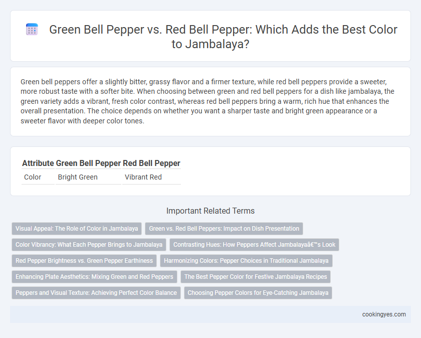 Green Bell Pepper vs. Red Bell Pepper: Which Adds the Best Color to Jambalaya?