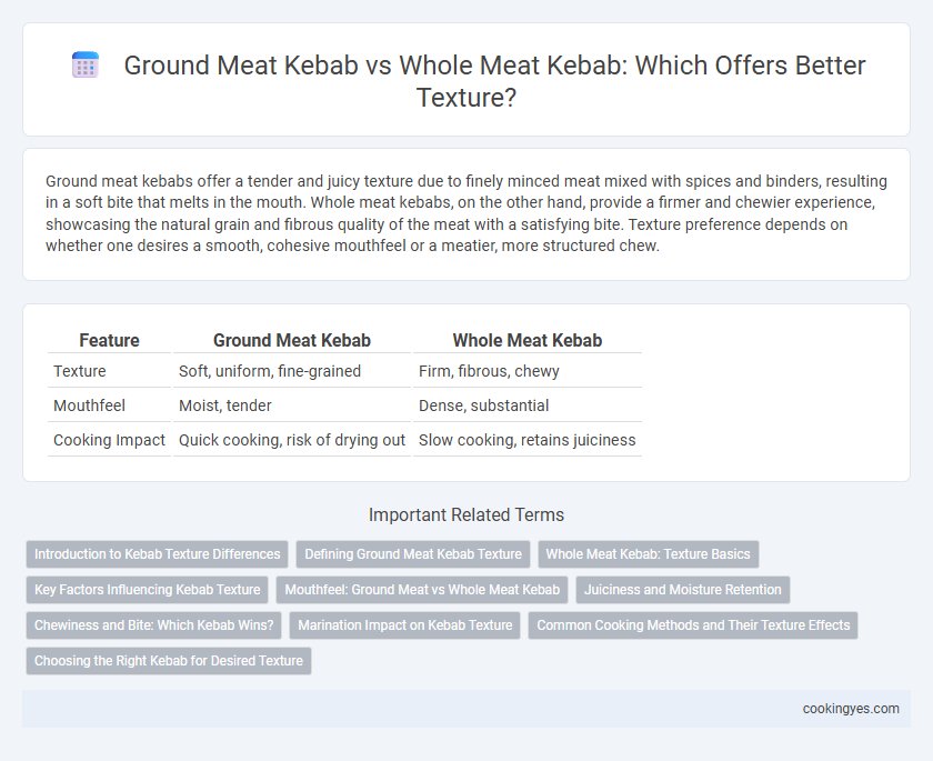 Ground Meat Kebab vs Whole Meat Kebab: Which Offers Better Texture?