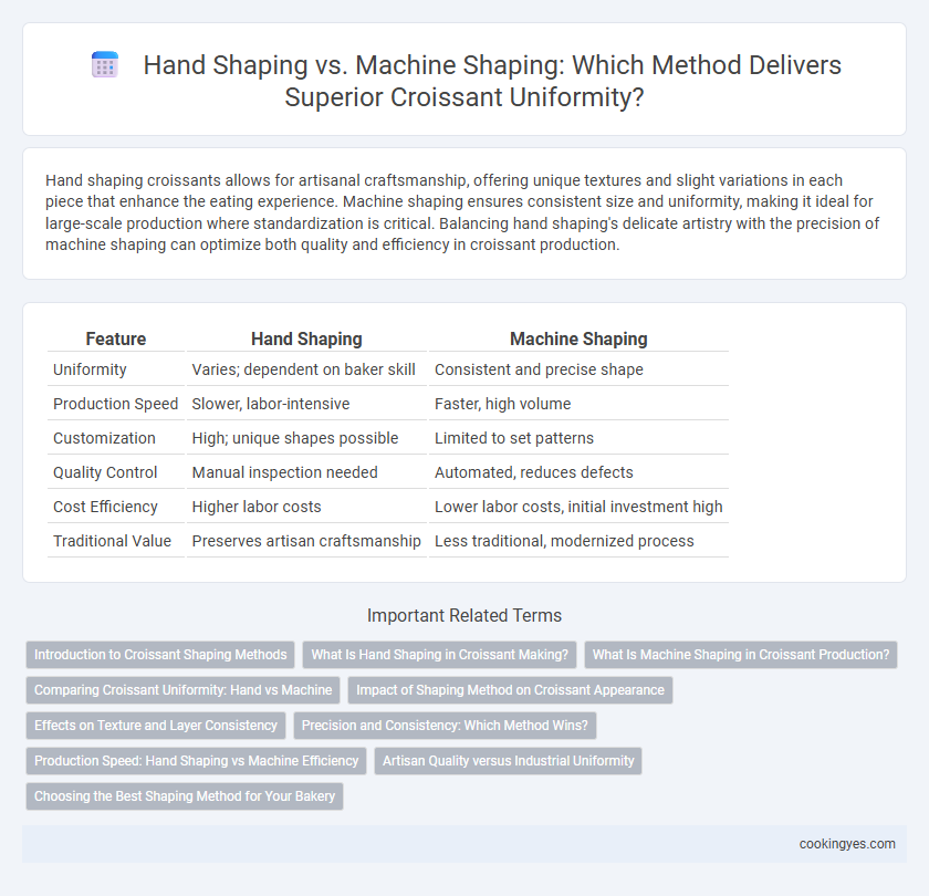 Hand Shaping vs. Machine Shaping: Which Method Delivers Superior Croissant Uniformity?