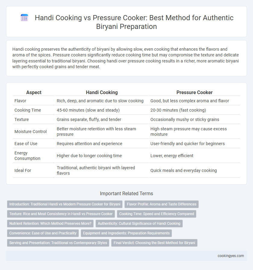 Handi Cooking vs Pressure Cooker: Best Method for Authentic Biryani Preparation