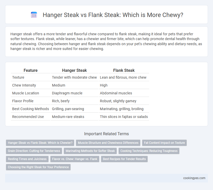 Hanger Steak vs Flank Steak: Which is More Chewy?