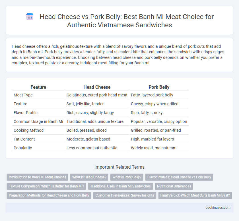 Head Cheese vs Pork Belly: Best Banh Mi Meat Choice for Authentic Vietnamese Sandwiches
