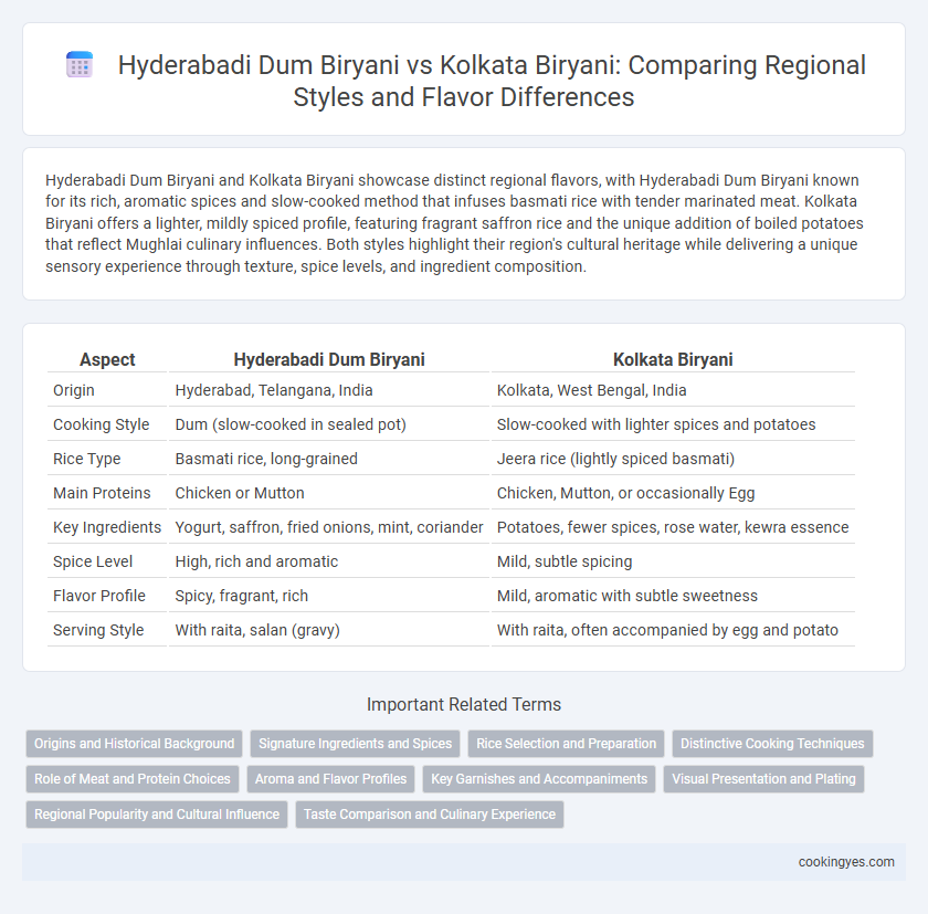 Hyderabadi Dum Biryani vs Kolkata Biryani: Comparing Regional Styles and Flavor Differences
