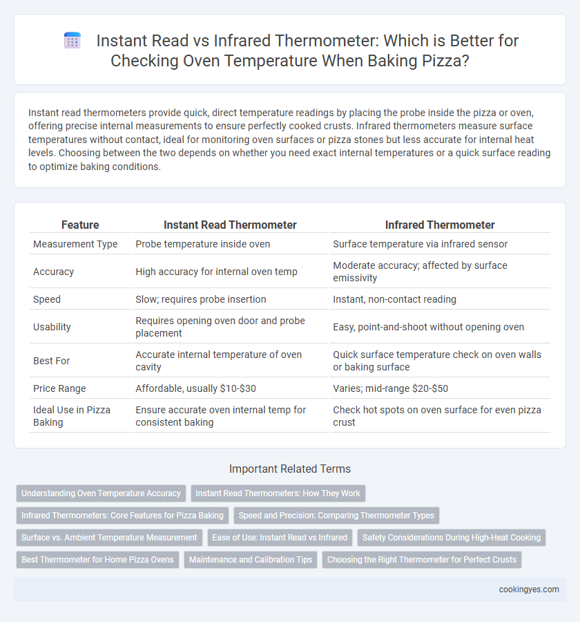 Instant Read vs Infrared Thermometer: Which is Better for Checking Oven Temperature When Baking Pizza?