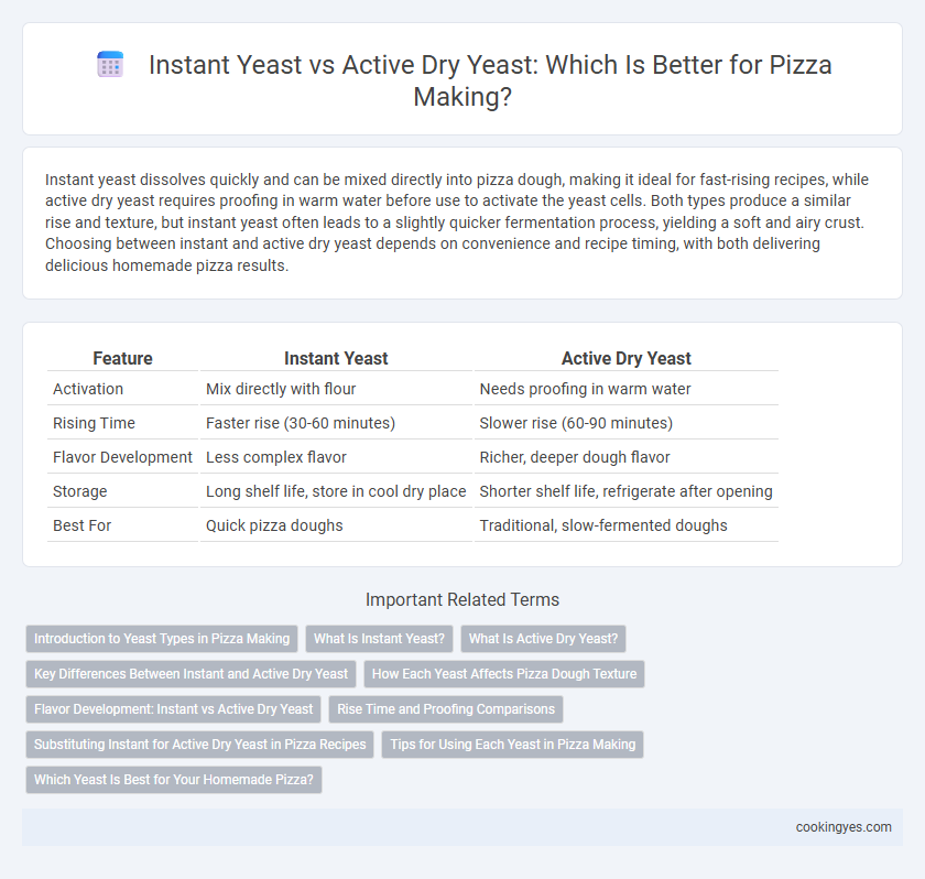 Instant Yeast vs Active Dry Yeast: Which Is Better for Pizza Making?