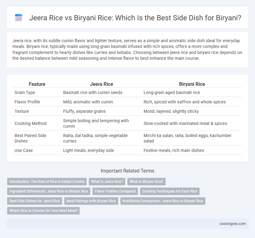 Jeera Rice vs Biryani Rice: Which Is the Best Side Dish for Biryani?