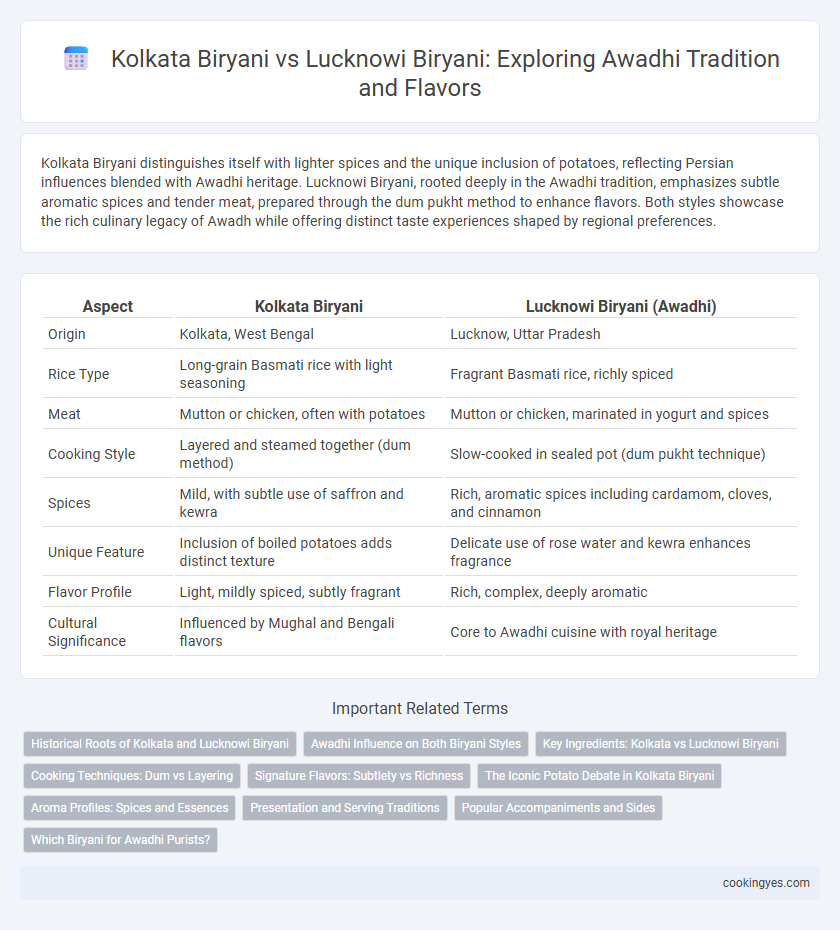 Kolkata Biryani vs Lucknowi Biryani: Exploring Awadhi Tradition and Flavors