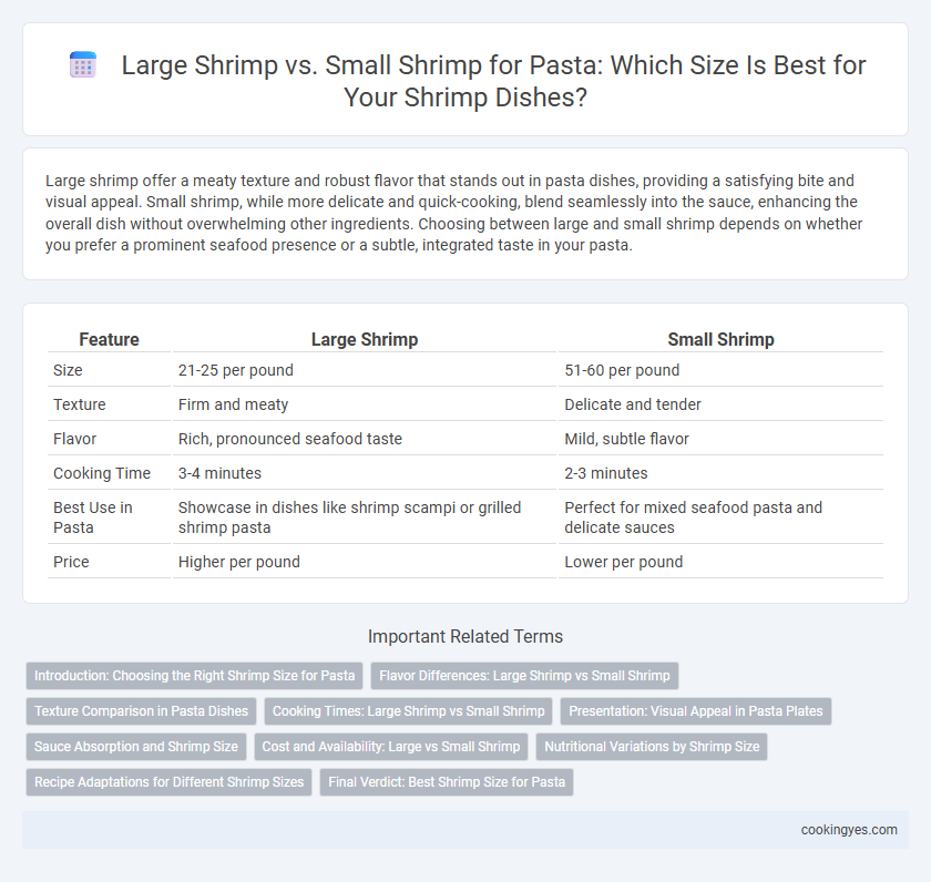 Large Shrimp vs. Small Shrimp for Pasta: Which Size Is Best for Your Shrimp Dishes?