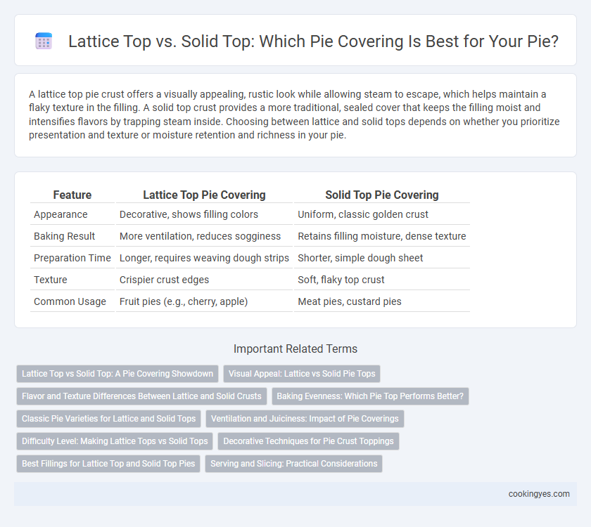Lattice Top vs. Solid Top: Which Pie Covering Is Best for Your Pie?