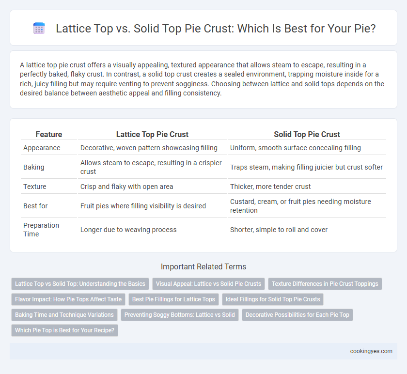 Lattice Top vs. Solid Top Pie Crust: Which Is Best for Your Pie?