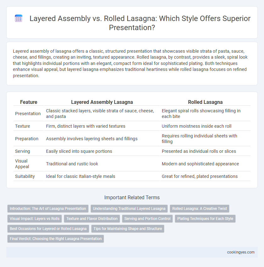 Layered Assembly vs. Rolled Lasagna: Which Style Offers Superior Presentation?