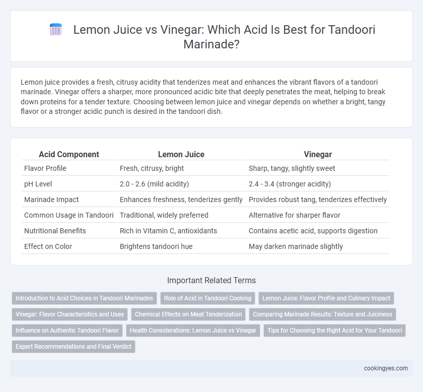 Lemon Juice vs Vinegar: Which Acid Is Best for Tandoori Marinade?