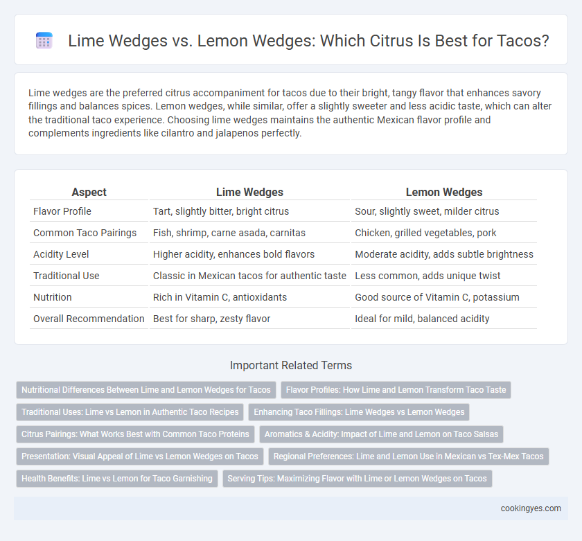 Lime Wedges vs. Lemon Wedges: Which Citrus Is Best for Tacos?