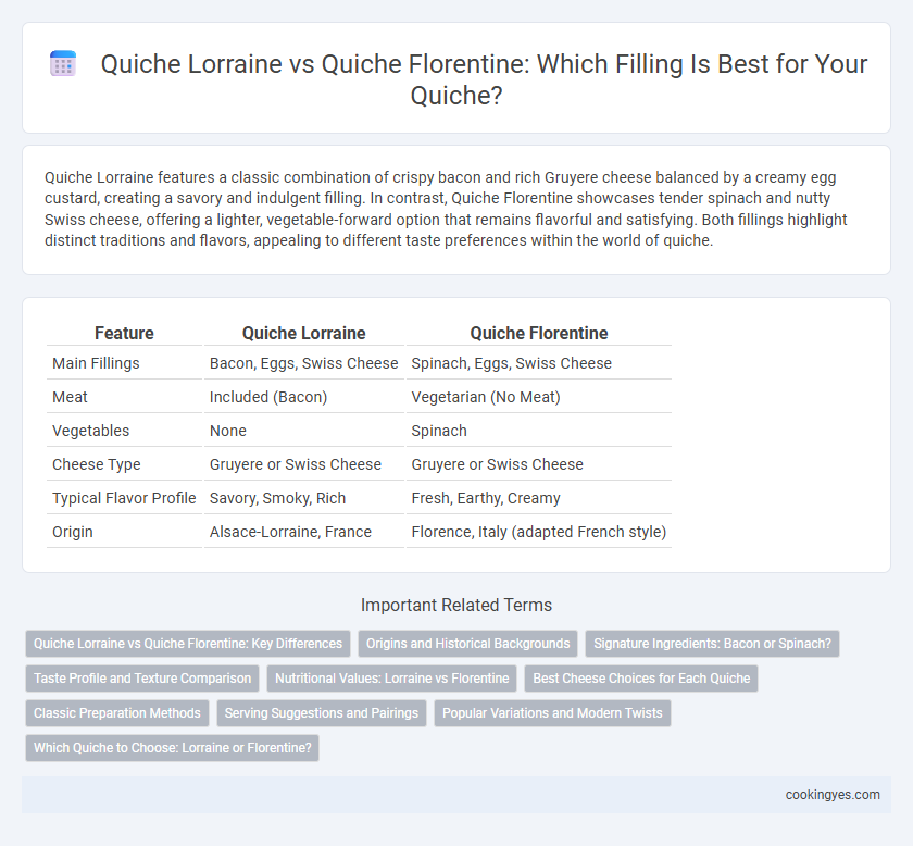 Quiche Lorraine vs Quiche Florentine: Which Filling Is Best for Your Quiche?
