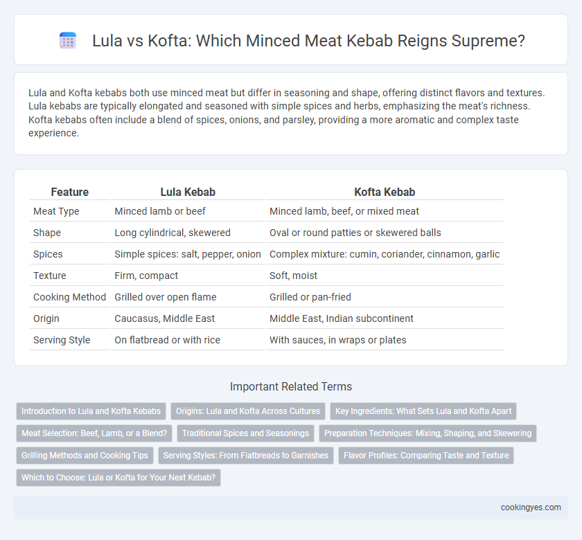 Lula vs Kofta: Which Minced Meat Kebab Reigns Supreme?