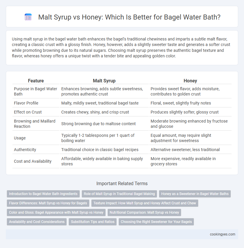 Malt Syrup vs Honey: Which Is Better for Bagel Water Bath?