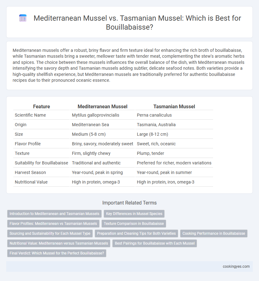 Mediterranean Mussel vs. Tasmanian Mussel: Which is Best for Bouillabaisse?