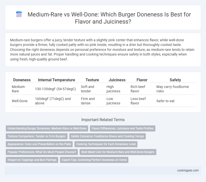 Medium-Rare vs Well-Done: Which Burger Doneness Is Best for Flavor and Juiciness?