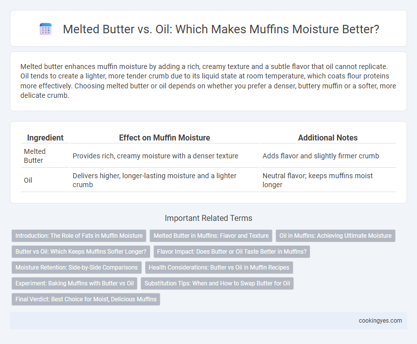 Melted Butter vs. Oil: Which Makes Muffins Moisture Better?
