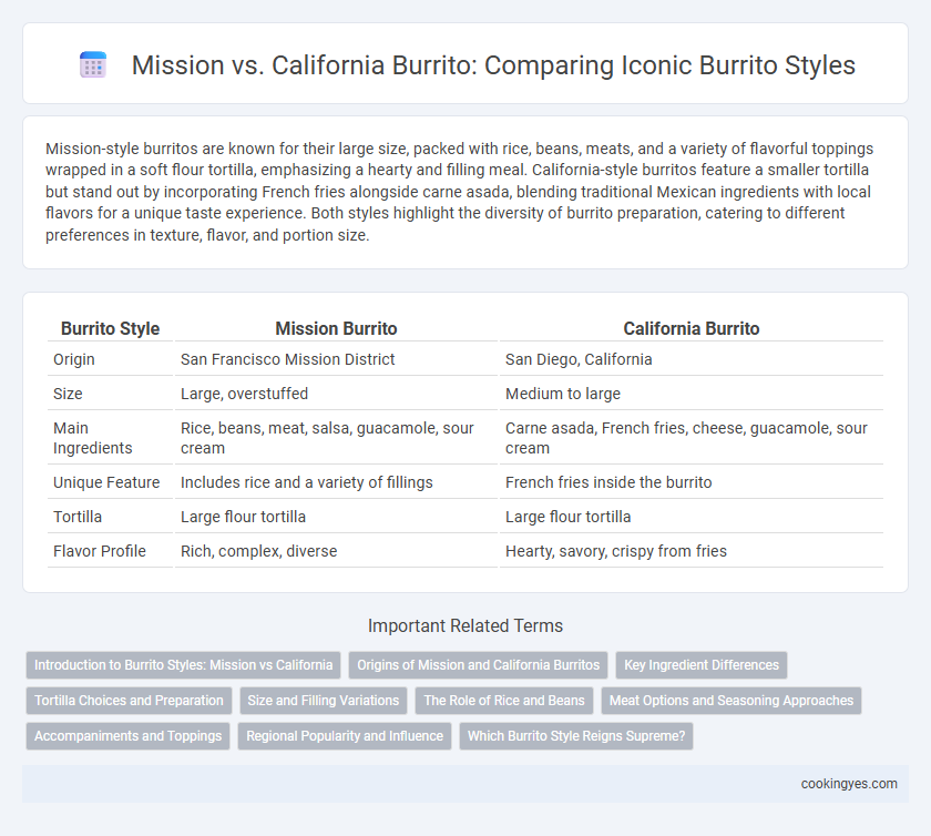 Mission vs. California Burrito: Comparing Iconic Burrito Styles