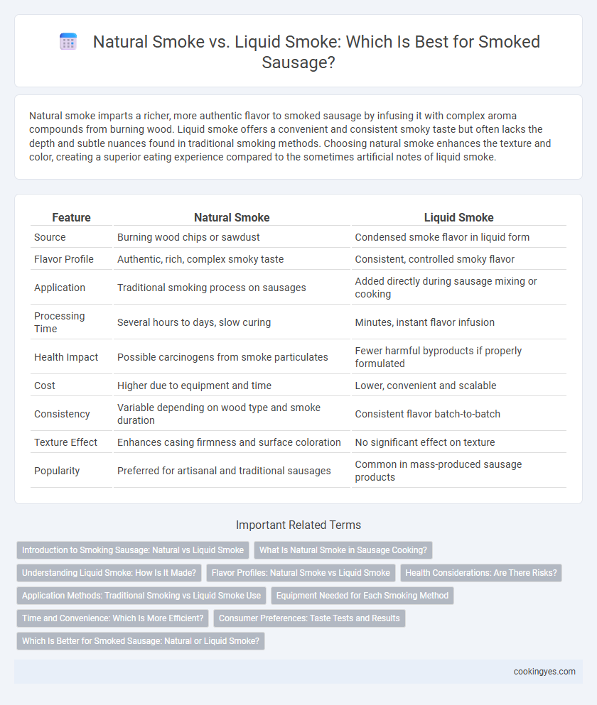 Natural Smoke vs. Liquid Smoke: Which Is Best for Smoked Sausage?