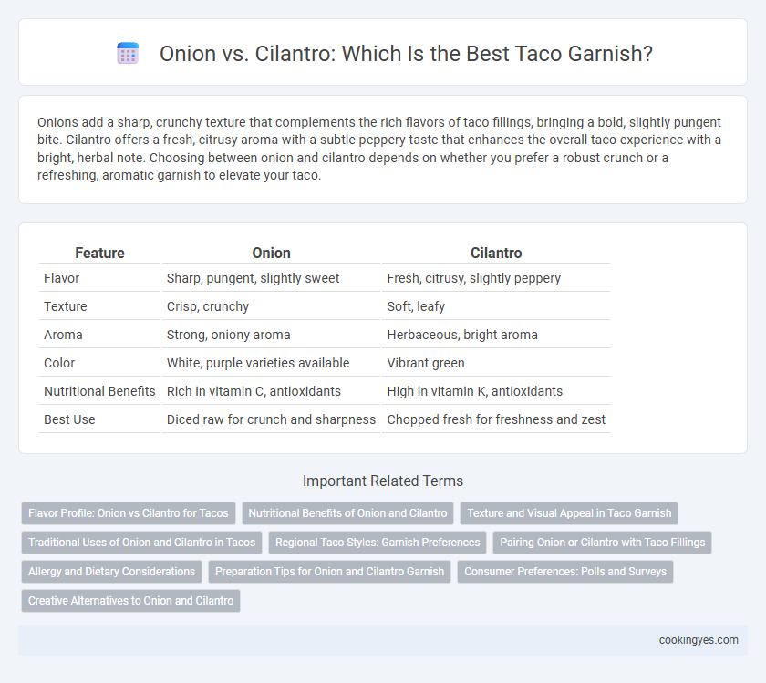 Onion vs. Cilantro: Which Is the Best Taco Garnish?