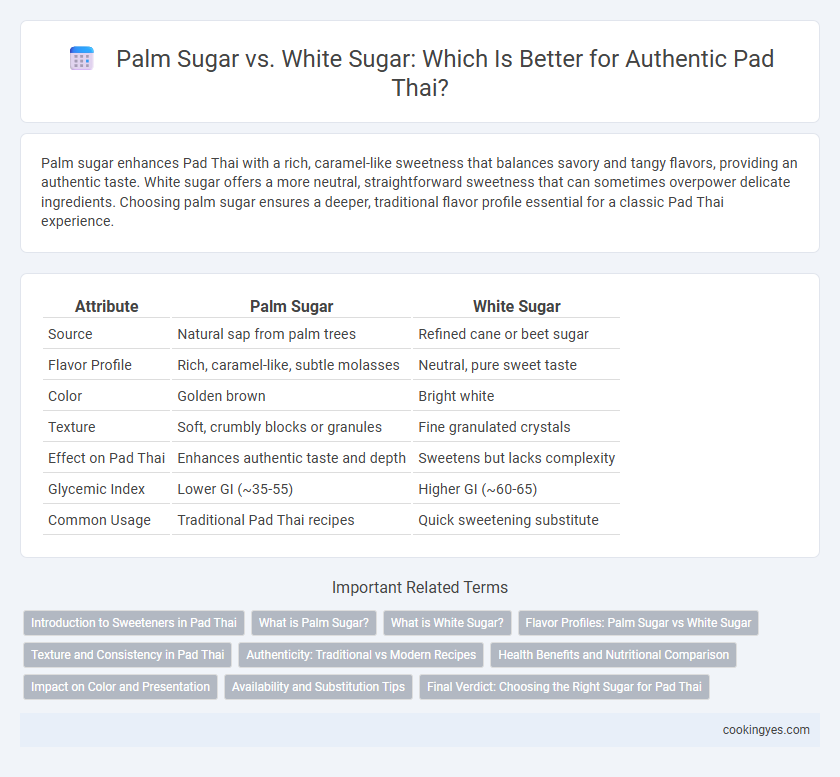 Palm Sugar vs. White Sugar: Which Is Better for Authentic Pad Thai?