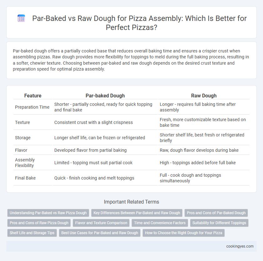 Par-Baked vs Raw Dough for Pizza Assembly: Which Is Better for Perfect Pizzas?